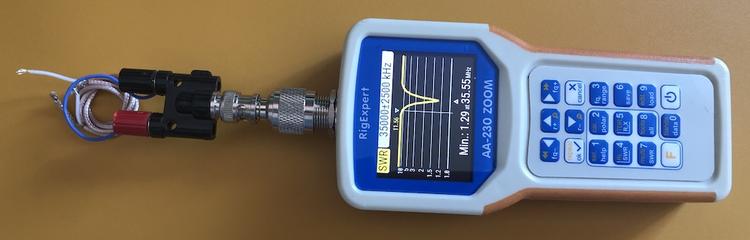 RigExpert AA-230 - Trap made with thin coax