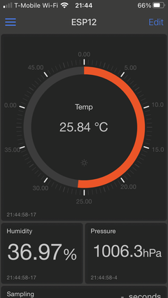 iPhone dashboard